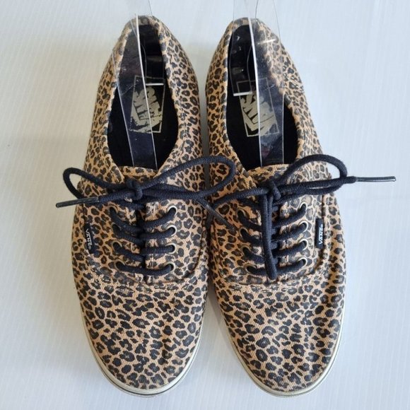 Vans Multicolour Leopard Print Low Top Sneakers Size 9.5 - Picture 3 of 7